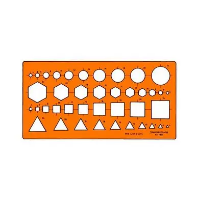 Acheter Direct Gabarit multi-symboles Sections transversales - Standardgraph