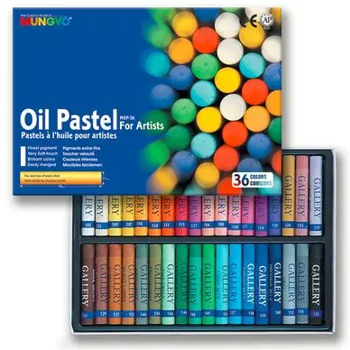 Boîte de 36 pastels à l'huile - Mungyo Offre Du Jour
