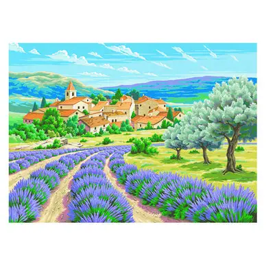 Livraison Express Peinture par numéro Lavande en Provence - Oz International