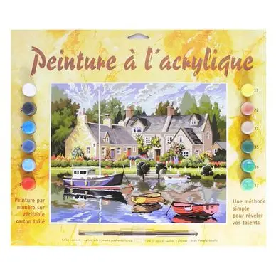 Acheter Direct Peinture par numéro Maisons bretonnes - Oz International