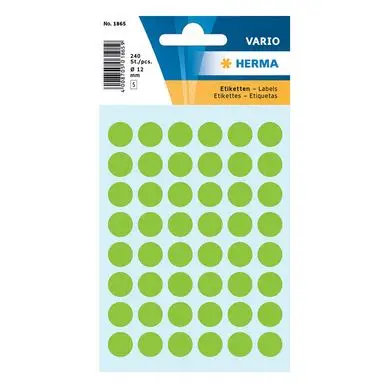 Prix Cassé Etiquettes vertes 12 mm par 240 - Herma