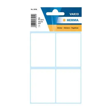 Livraison Express Etiquettes blanches 40 x 55 mm par 28 - Herma