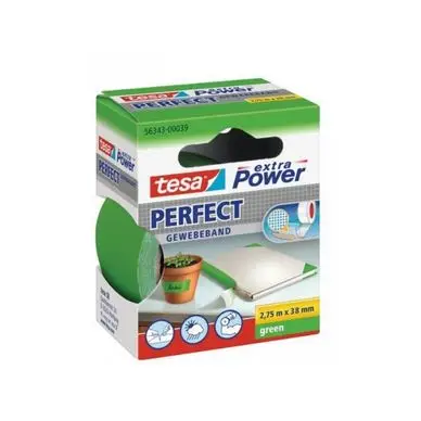 Top Vente Adhésif toilé Extra power verte 2,75 m x 38 mm - Tesa