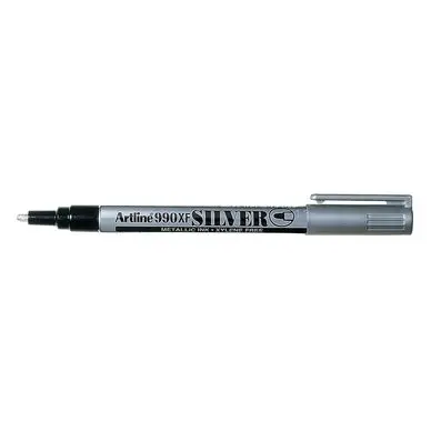 Marqueur 990 argent pointe fine - 1,2 mm - Artline Solde