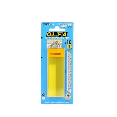 Lames de rechange pour modèle ASB10 9 mm Set de 10 - Olfa Offre Exclusive