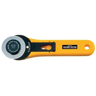 Haute Qualité Cutter ambidextre à lame rotative 45 mm. - Olfa