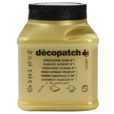 Vernis vitrificateur aquapro 180ml - Décopatch Usine Directe