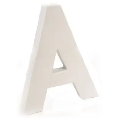 Seulement Aujourd'hui Lettre en papier mâché 12cm A - Décopatch