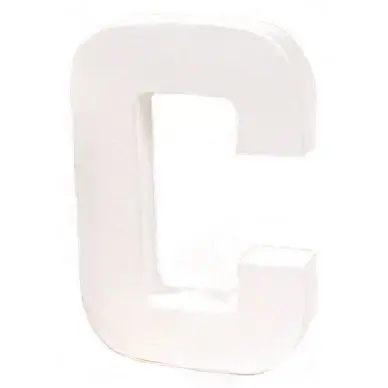 Lettre en papier mâché 12cm C - Décopatch Expédition Rapide