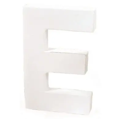 Réduction Lettre en papier mâché 12cm E - Décopatch