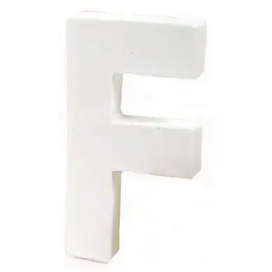 Authentique Lettre en papier mâché 12cm F - Décopatch