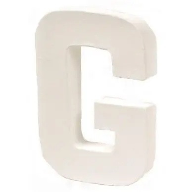 Lettre en papier mâché 12cm G - Décopatch Solde