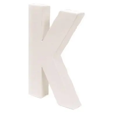 Lettre en papier mâché 12cm K - Décopatch Prix Promo
