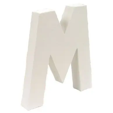 Paiement Sécurisé Lettre en papier mâché 12cm M - Décopatch