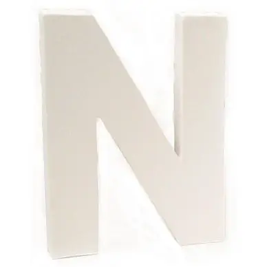 Vente Directe Lettre en papier mâché 12cm N - Décopatch