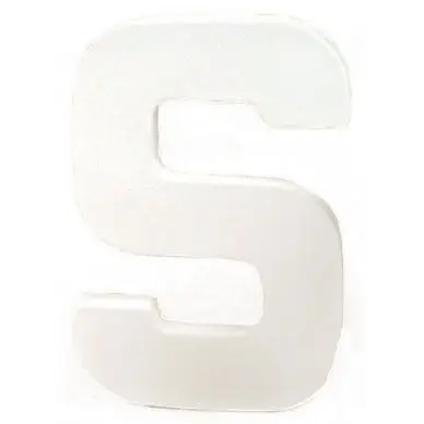 Lettre en papier mâché 12cm S - Décopatch Bon Plan