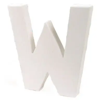 Lettre en papier mâché 12cm W - Décopatch Réduction