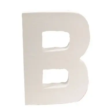 Achat Immédiat Lettre en papier mâché 20,5cm B - Décopatch