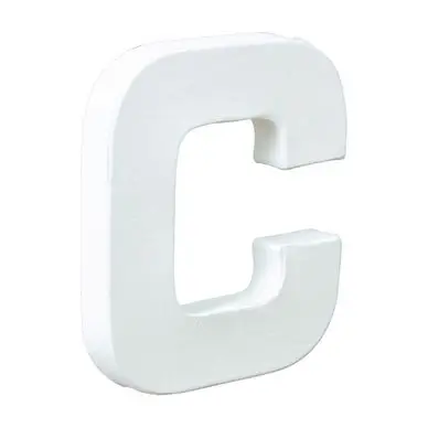 Acheter En Ligne Lettre en papier mâché 20.5cm C - Décopatch