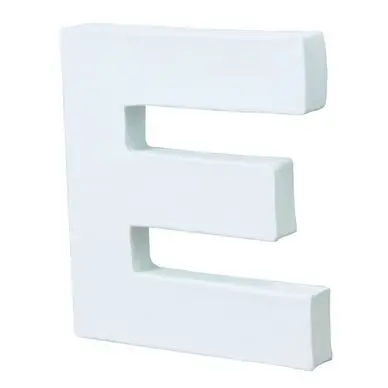 Expédition Rapide Lettre en papier mâché 20.5cm E - Décopatch
