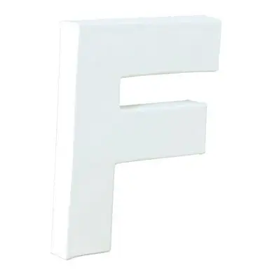 Pas Cher Lettre en papier mâché 20.5cm F - Décopatch