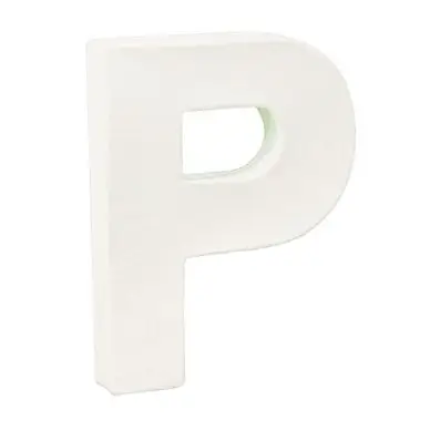 Produit De Marque Lettre en papier mâché 20.5cm P - Décopatch