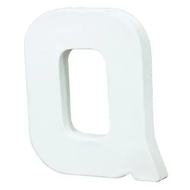Lettre en papier mâché 20.5cm Q - Décopatch Haute Qualité