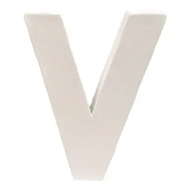Remise Lettre en papier mâché 20,5cm V - Décopatch