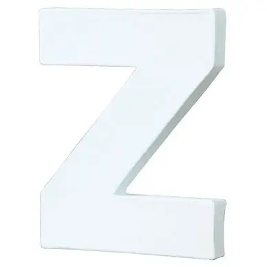 Bon Plan Lettre en papier mâché 20.5cm Z - Décopatch