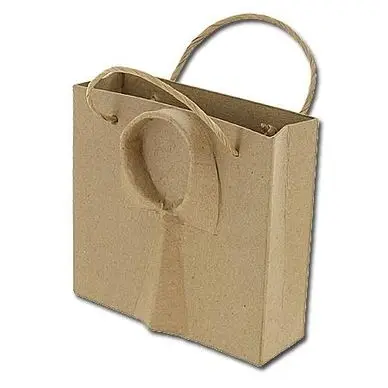 Sac cravate en papier mâché 13 cm - Décopatch Populaire