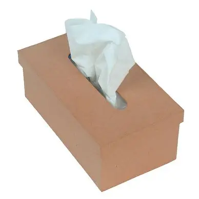 Objet en papier mâché boîte à mouchoirs - Décopatch Réduction