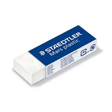 Gomme blanche Mars plastic 65 x 23 x 13mm - Staedtler Vente Directe