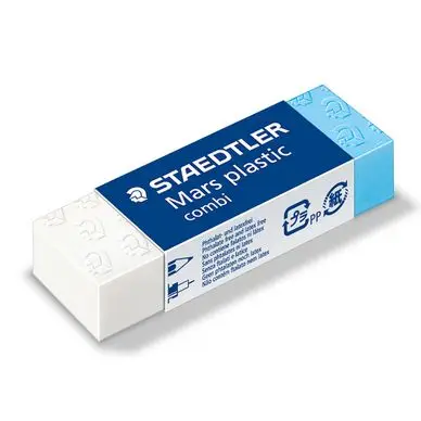 Gomme Mars Plastic Combi pour crayon et encre - Staedtler Prix Réduit