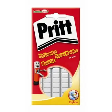 Pastilles adhésives repositionnables blanches par 65 - Pritt Bon Plan