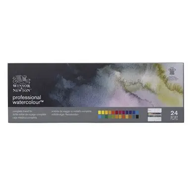 Aquarelle extra-fine Boite métal Sketcher 24 demi-godets - Winsor & Newton Haute Qualité