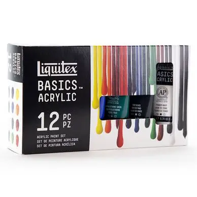 Peinture acrylique Basics Set 12 x 22 ml - Liquitex Nouvel Arrivage