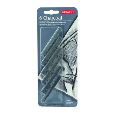 Quantité Limitée Fusain compressé Charcoal 6 pcs - Derwent