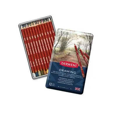 Satisfait Ou Remboursé Crayon de couleur Drawing Boîte métal 12 pcs - Derwent