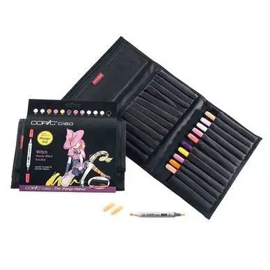 Satisfait Ou Remboursé Marqueur à alcool double-pointe Ciao Set Manga Sorcière 12 couleurs - Copic