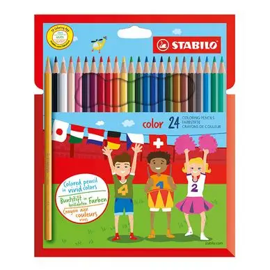 Quantité Limitée Crayons de couleurs pochette de 24 couleurs - STABILO