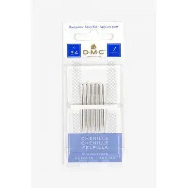 Aiguilles Chenilles T.24 - 6 pcs - DMC Offre Limitée