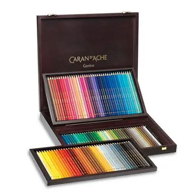 Crayon de couleur Pablo Coffret bois 120 pièces - Caran d'Ache Livraison Express