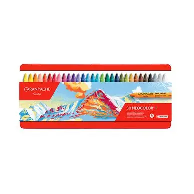 Boîte métal de 30 craies à la cire NEOCOLOR I - Caran d'Ache Pas Cher