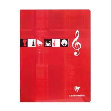 Cahier Musique & Chant 17 x 22 cm 56 p Seyès - Clairefontaine Nouvelle Collection
