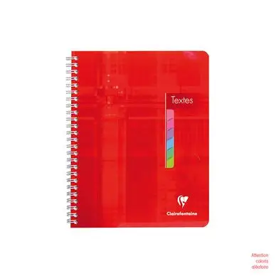 Affaire À Saisir Cahier de texte à spirales 17 x 22 cm 144 pages - Clairefontaine