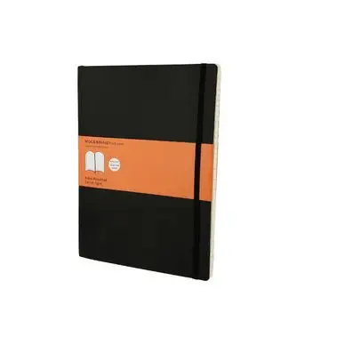 Carnet de notes ligné 19 X 25 noir - Moleskine Must-Have