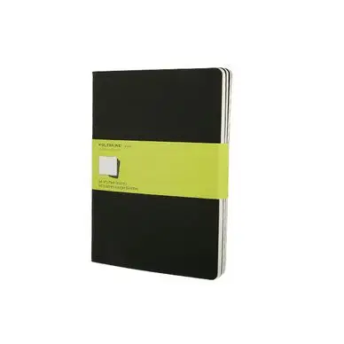 Commander Vite Set de 3 carnet de notes pages blanches 19 X 25 noir - Moleskine
