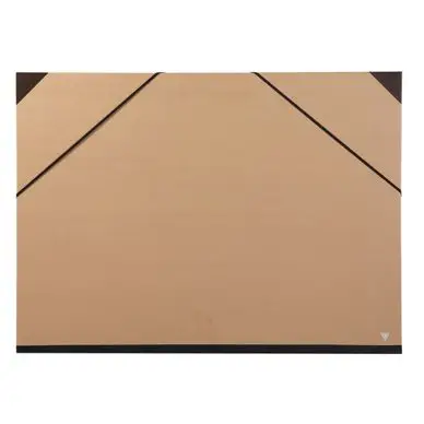 Pas Cher Carton à dessin kraft brun à élastiques 52x72cm - Clairefontaine