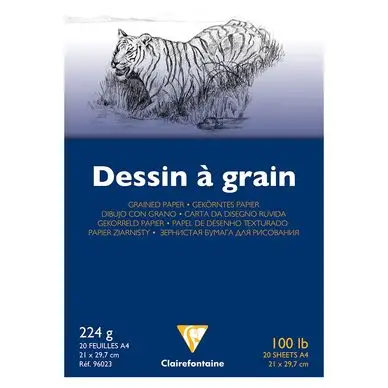 Offre Limitée Bloc de Papier dessin à grain 224 g/m² - Clairefontaine