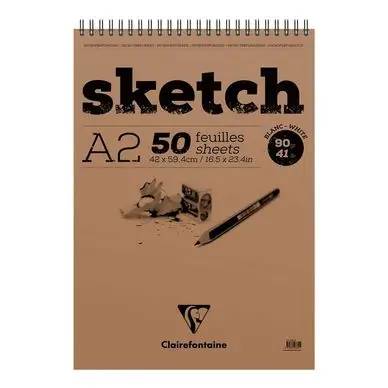 Prix Bas Carnet de croquis Sketch A2 90 g/m² 50 Feuilles - Clairefontaine